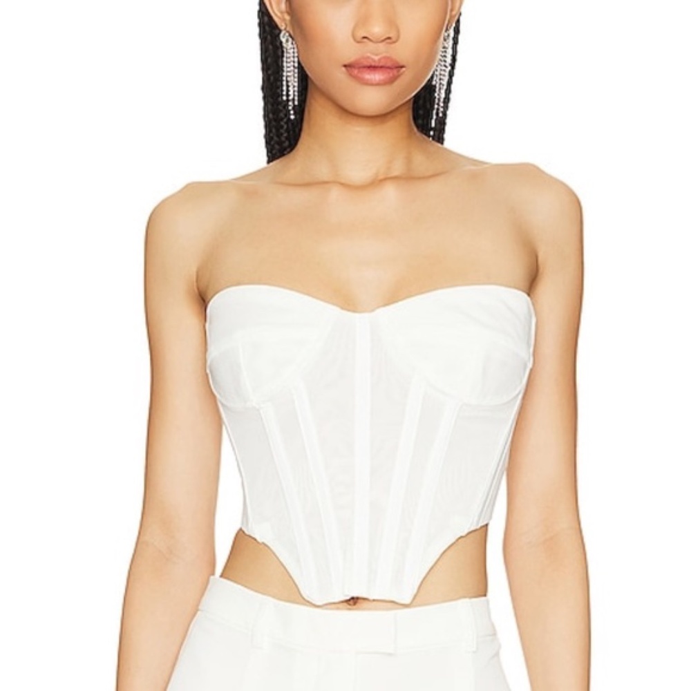 Bardot Lithium Mesh Bustier Top